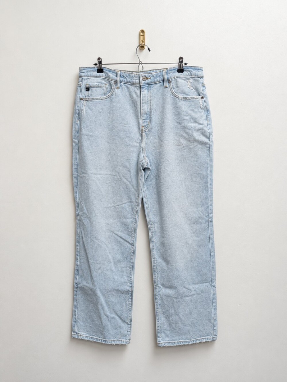Kancan Wide Leg Light Wash Jeans
